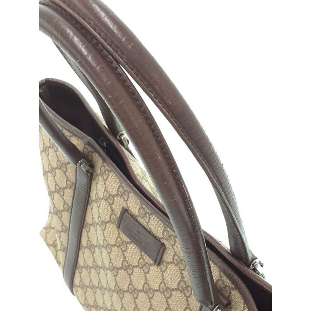 Gucci GG Supreme Canvas Tote Brown - Picture 8 of 9